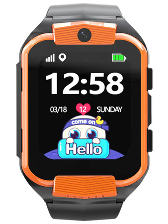 SMARTWATCH DZIECIĘCY PACIFIC 32-3 KIDS - orange / black (sy028c)