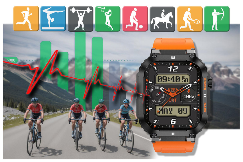GRAVITY GT6-3 MEN'S SMARTWATCH - CALL EXECUTION, SNOW MONITOR (sg020c)