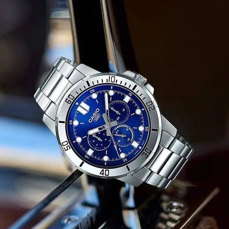 ZEGAREK MĘSKI CASIO MTP-VD300D-2E (zd268b) + BOX