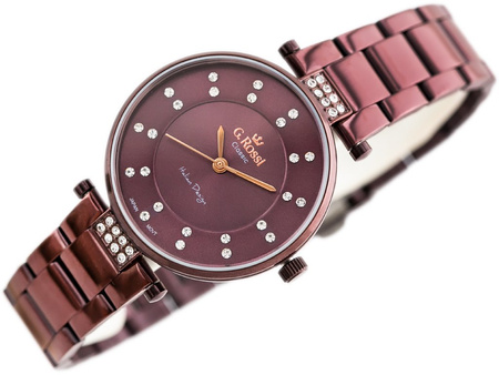 G. ROSSI WATCH - C5131B-2B3 (zg780d) violet + BOX