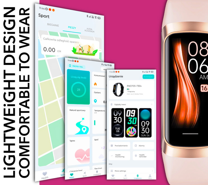 SMARTWATCH DAMSKI GRAVITY GT40-3 - AMOLED (sg045c)