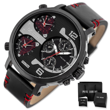 PAUL LORENS MALE WATCH - PL11706A2-1A3 (zg369b) + BOX