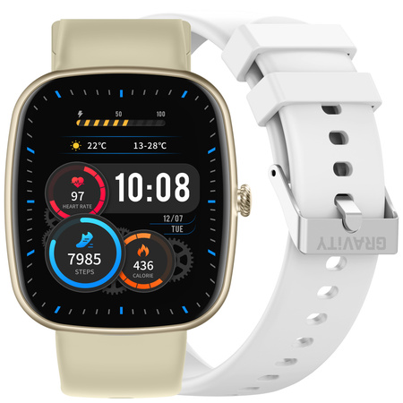 SMARTWATCH UNISEX GRAVITY GT18-8 - BLUETOOTH CONNECTIONS, ADDITIONAL PASSAGE (sg036h)