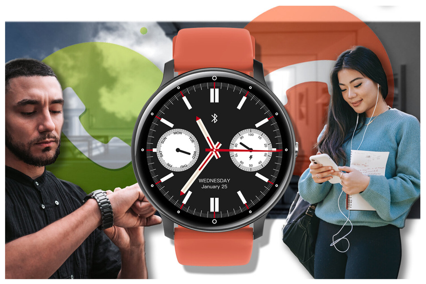 SMARTWATCH UNISEX GRAVITY GT1-3 PRO - BLUETOOTH CONNECTIONS, ADDITIONAL PASSAGE (sg027c)