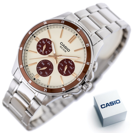 CASIO MEN'S WATCH MTP-1374D-5A2 (zd063g) + BOX