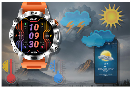 SMARTWATCH MĘSKI GRAVITY GT20-4 - AMOLED, DODATKOWY PASEK (sg024d)