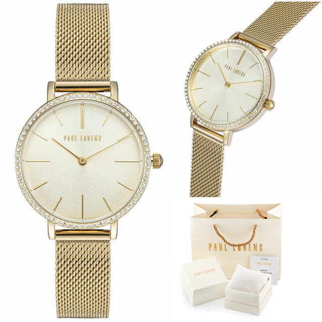 PAUL LORENS WOMEN'S WATCH - PL12894B-4D1 (zg553d) + BOX