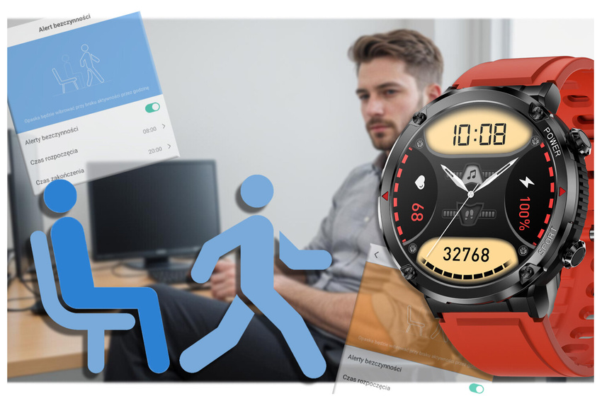 SMARTWATCH MĘSKI GRAVITY GT21-6 - BLUETOOTH CALL, DODATKOWY PASEK (sg025f)