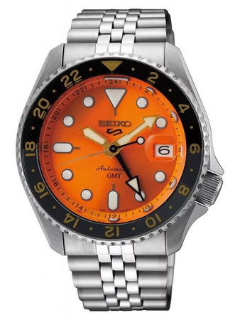 MEN'S WATCH SEIKO 5 SPORTS SSK005K1 GMT AUTOMAT WR100 + BOX