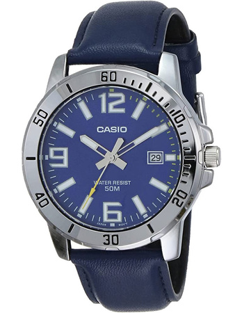 CASIO MEN'S WATCH MTP-VD01L-2BV (zd169a) + BOX
