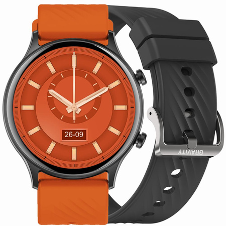 SMARTWATCH UNISEX GRAVITY GT19-2 - ROZMOWY BLUETOOTH, DODATKOWY PASEK (sg032b)