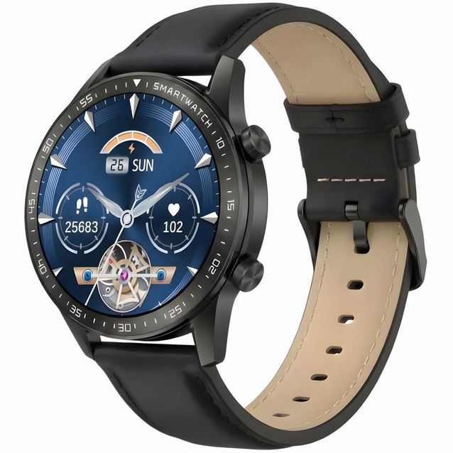 SMARTWATCH MĘSKI GRAVITY GT10-5 - AMOLED, DODATKOWY PASEK (sg046e)