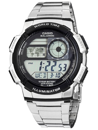 CASIO MEN'S WATCH AE-1000WD 1A (zd073h) - WORLD TIME + BOX
