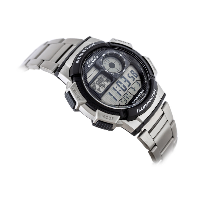 CASIO MEN'S WATCH AE-1000WD 1A (zd073h) - WORLD TIME + BOX