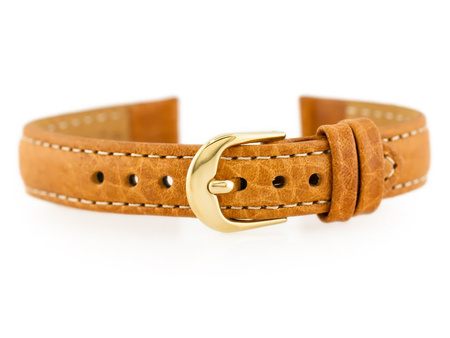 BISSET BS-154 leather watch strap - 14mm CAMEL