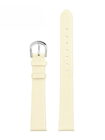W36L leather watch strap - beige - 16mm