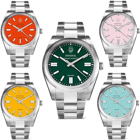 AUTOMATIC DONOVAL WATCHES TIFFANY DL0001 + BOX (zdo001a)