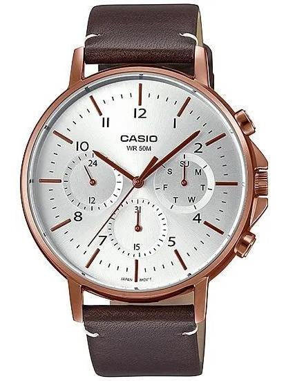 PÁNSKE HODINKY CASIO MTP-E321RL-5A (zd190b) + KRABIČKA