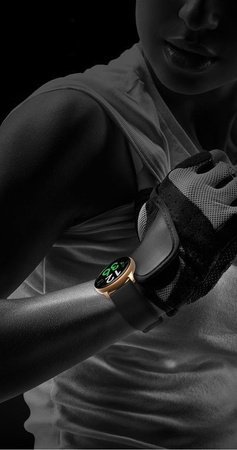 WOMEN'S SMARTWATCH G. Rossi G.RSF1-4C2-1 rosegold/black + extra PASSAGE (sg003b)