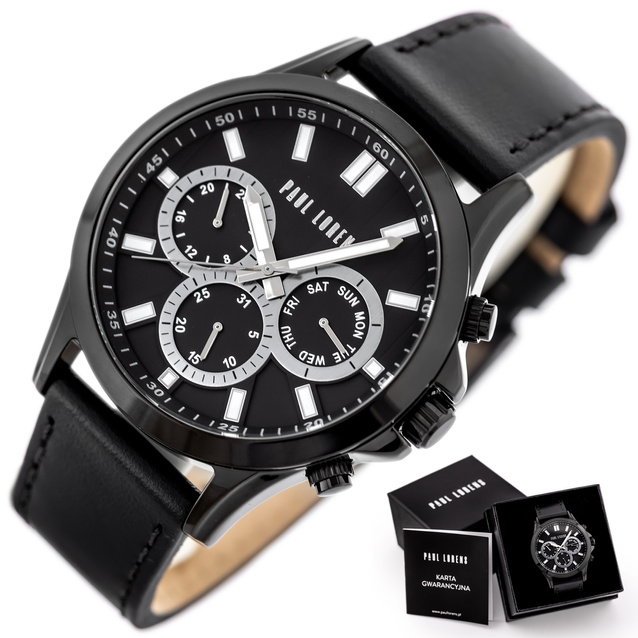 PAUL LORENS MALE WATCH - PL8071A2-1A5 (zg373b) + BOX