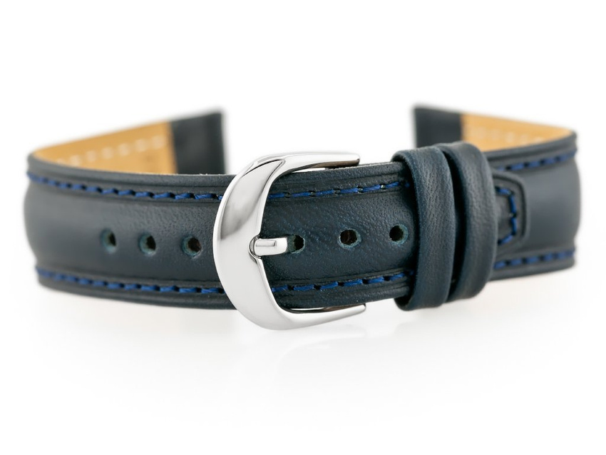 BISSET BS-155 leather watch strap - 18mm