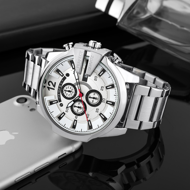 PERFECT MALE WATCH M513CH-01 - CHRONOGRAPH (zp387b) + BOX