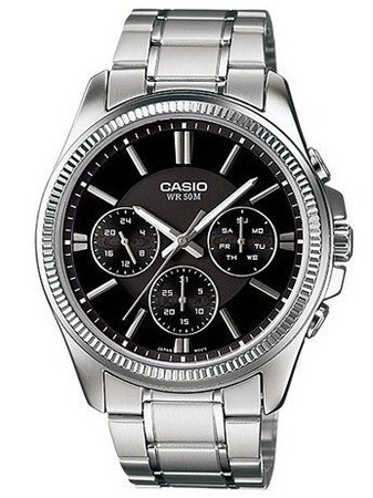 CASIO MEN'S WATCH MTP-1375D-1AVDF (zd112b) + BOX