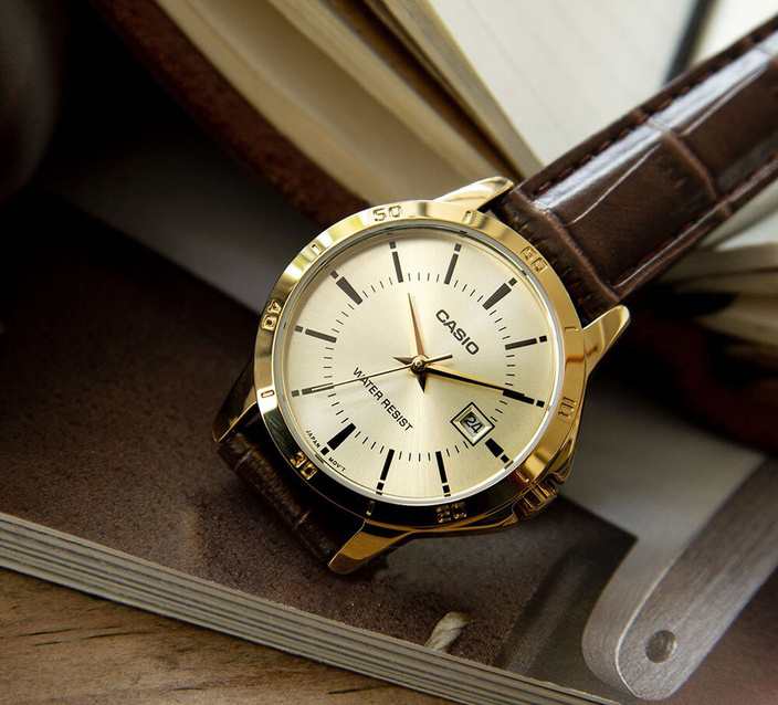 CASIO MEN'S WATCH MTP-V004GL-9A (zd046c) + BOX