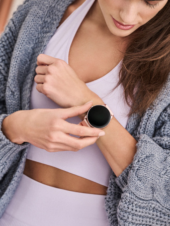 SMARTWATCH G. Rossi SW010-7 rosegold/white (sg005e)