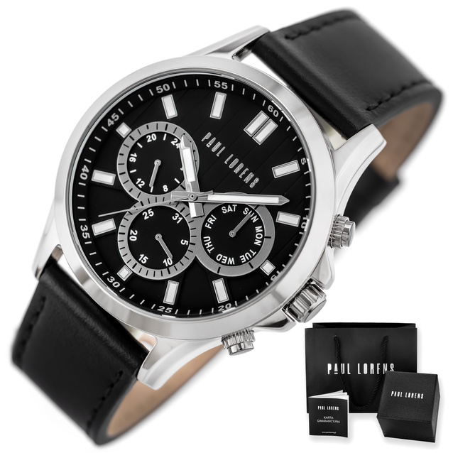 PAUL LORENS MALE WATCH - PL8071A2-6F1 (zg373d) + BOX