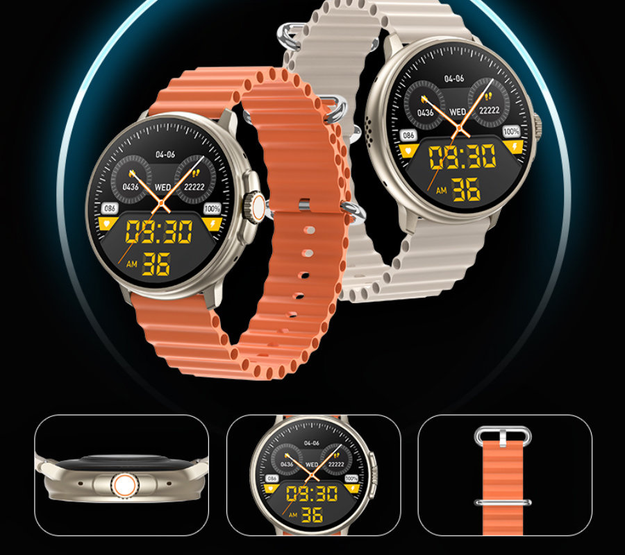 SMARTWATCH UNISEX Rubicon RNCF15 - BLUETOOTH CALL, ŁADOWANIE BEZPRZEWODOWE