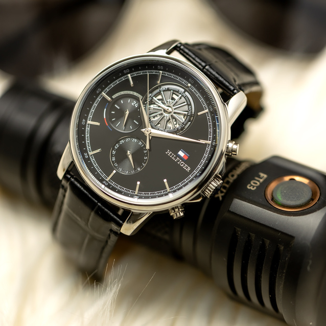 TOMMY HILFIGER MEN'S WATCH 1710605 Steward Open Heart + BOX