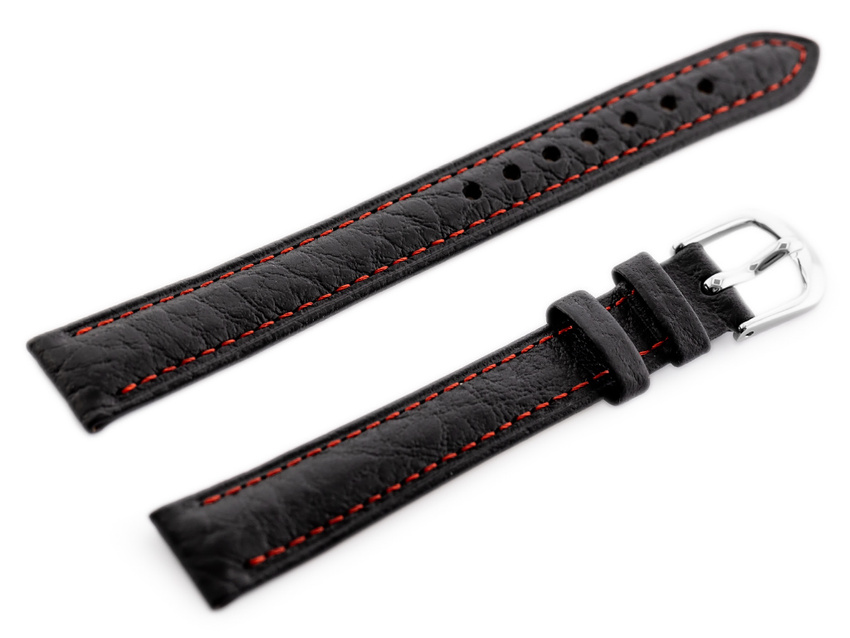 BISSET BS-157 leather watch strap - 16mm