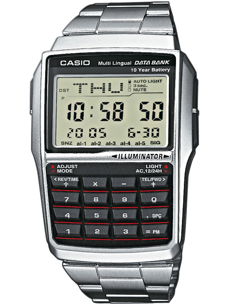 PÁNSKE HODINKY CASIO VINTAGE DATABANK DBC-32D-1ADF (zd162b) + KRABIČKA