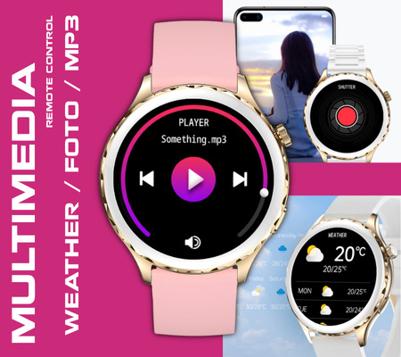 WOMEN'S SMARTWATCH Rubicon RNCF02 - CONNECTIONS EXECUTIVE, ADDITIONAL BELT (sr048b)