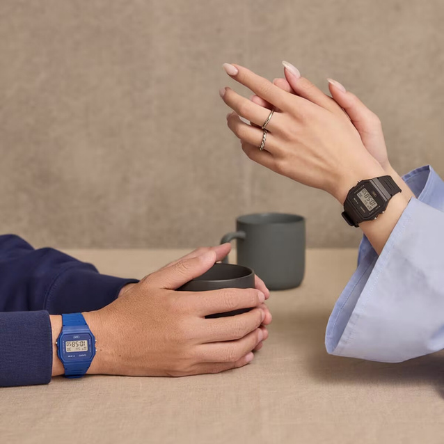 CASIO MEN'S WATCH F-91WB-2A1DF + BOX