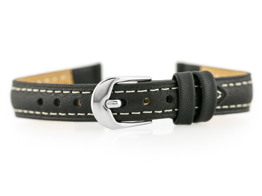 BISSET BS-158 leather watch strap - 12mm