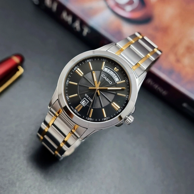 ZEGAREK MĘSKI CASIO  MTP-1381G-1A (zd191d) + BOX