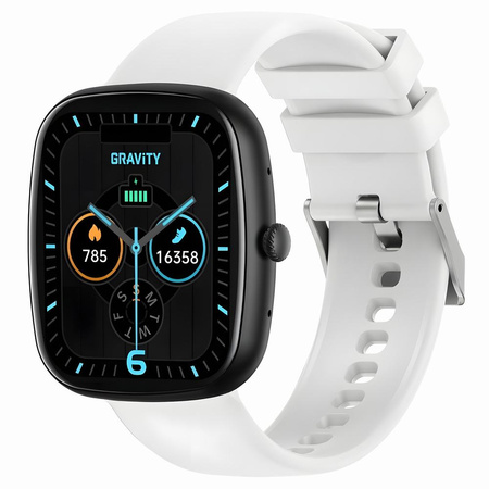 SMARTWATCH UNISEX GRAVITY GT18-10 - ROZMOWY BLUETOOTH, DODATKOWY PASEK (sg036j)