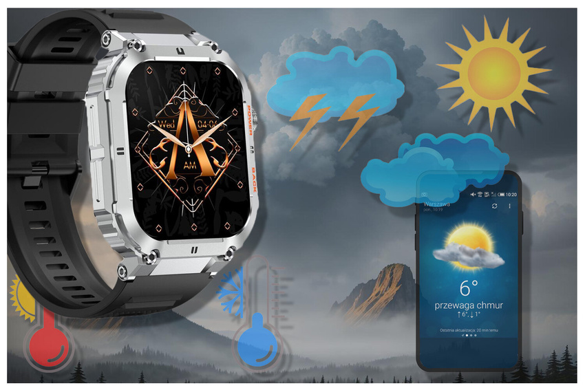 GRAVITY GT6-5 MEN'S SMARTWATCH - CONNECTIONS, SNOW MONITOR (sg020e)