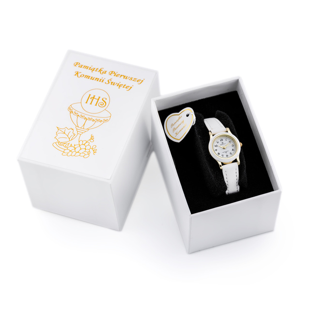 CHILDREN'S WATCH PERFECT LP004-03 communion watch - white + BOX