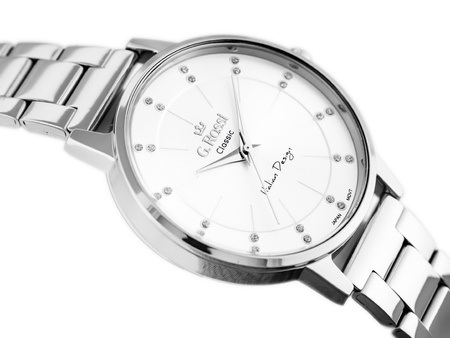 G. ROSSI WATCH - C11715B-3C1 (zg777a) silver + BOX