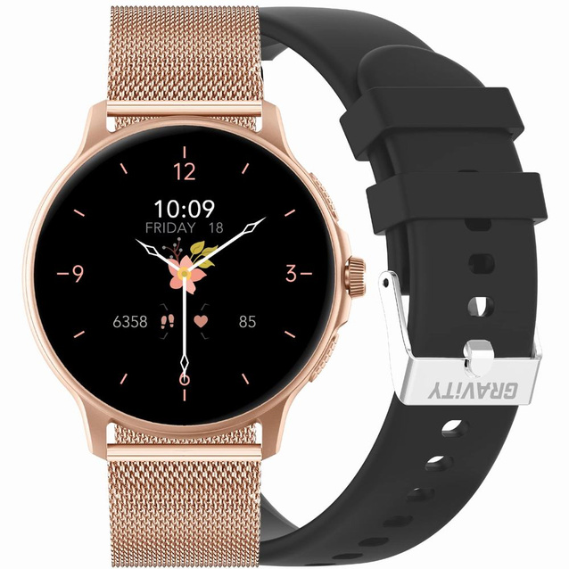 SMARTWATCH UNISEX GRAVITY GT12-4 - BLUETOOTH CONNECTIONS, ADDITIONAL PASSAGE (sg035d)