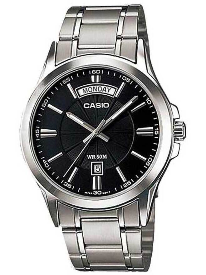 PÁNSKE HODINKY CASIO MTP-1381D-1AVDF (zd076a) + KRABIČKA