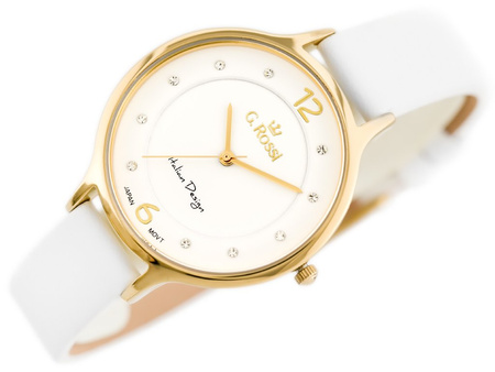 WOMEN'S WATCH G. ROSSI - 10411A-3C2 ON PASK (zg714b) + BOX