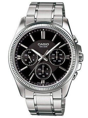 CASIO MEN'S WATCH MTP-1375D-1AVDF (zd112b) + BOX