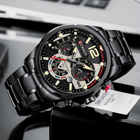 MEN'S WATCH CURREN 8395 (zc019b) - CHRONOGRAPH