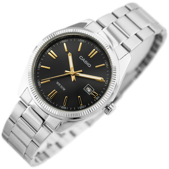 CASIO MEN'S WATCH MTP-1302D-1A2 (zd072b) + BOX