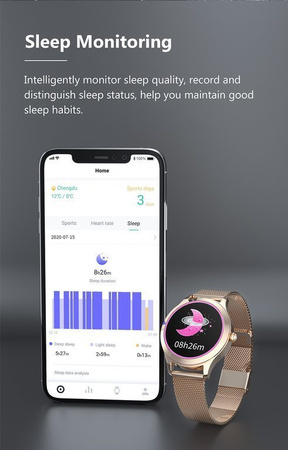 SMARTWATCH DAMSKI G. Rossi SW014-3 pink (sg009c)