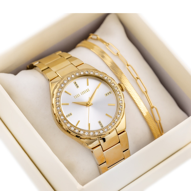 PAUL LORENS WOMEN'S PRESENT SET Watch + Bracelet (zg535d) 